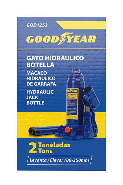 GOODYEAR GOD1253 2 Tonnen Flasche Katze STEMPELWAGENHEBER 2 TONNEN, STEMPELWAGENHEBER 2 TONNEN