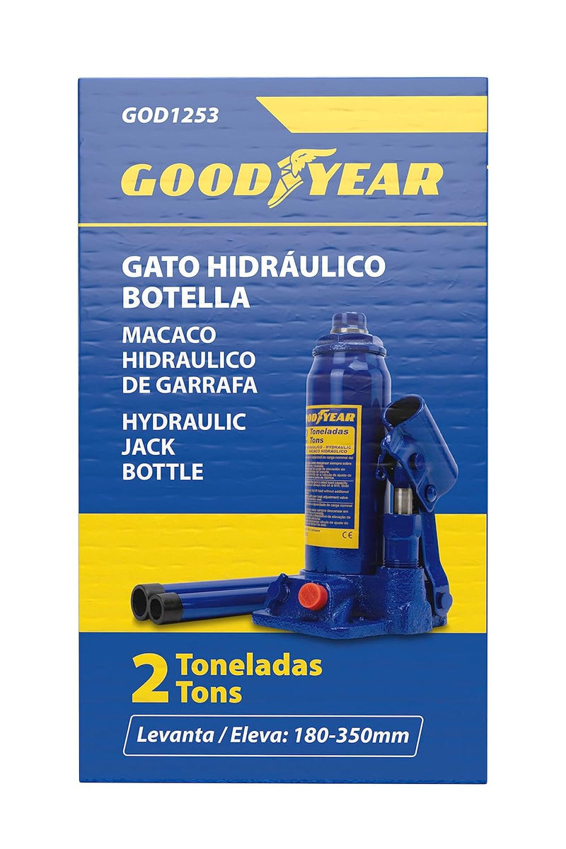 GOODYEAR GOD1253 2 Tonnen Flasche Katze STEMPELWAGENHEBER 2 TONNEN, STEMPELWAGENHEBER 2 TONNEN