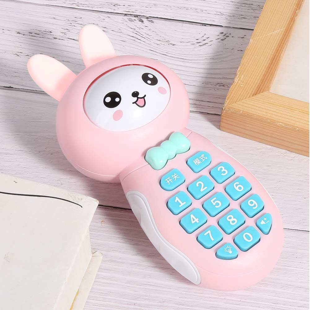 Zerodis Multifunktionales Baby-Musikspielzeug, Cartoon Kid Handy Elektronisches Telefon Spielzeug Mu