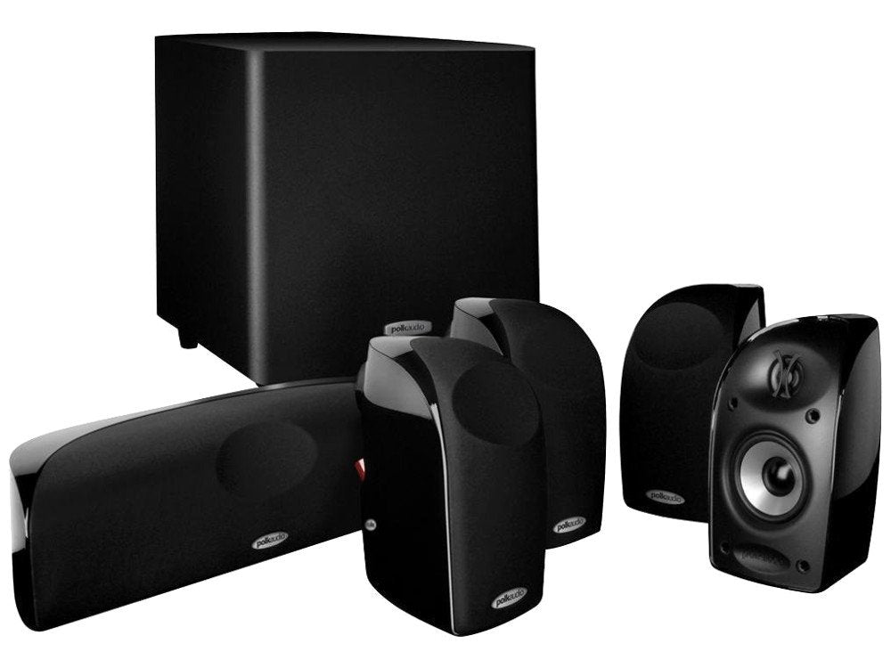 Polk Audio TL1600 5.1 Lautsprecher-System mit Subwoofer, schwarz