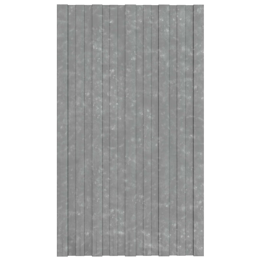 Dachpaneel 12er Set Silber 80 x 45 cm - Verzinkter Stahl Dachelemente für Gartenhaus Schuppen und Un