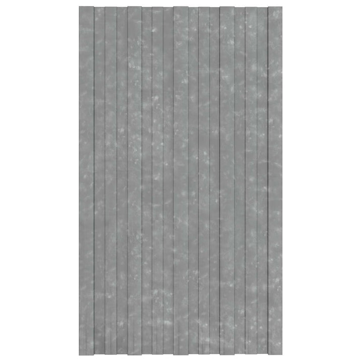 Dachpaneel 12er Set Silber 80 x 45 cm - Verzinkter Stahl Dachelemente für Gartenhaus Schuppen und Un