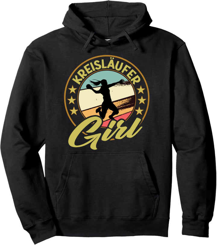 Vintage Handball Design für Kreisläufer Handballerin Pullover Hoodie
