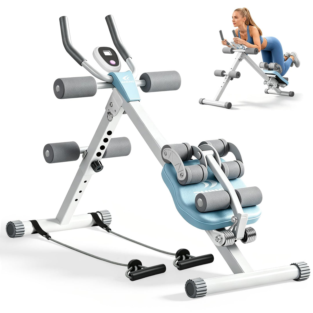 Bauchtrainer Bauchmuskeltrainer für Zuhause, Multifunktionale Verstellbarer Trainingsgerät für Ganzk