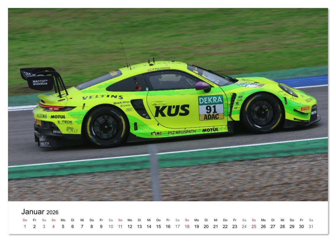 Deutsche Tourenwagen (Wandkalender 2026 DIN A4 quer), CALVENDO Monatskalender: Fotos aus der DTM (CA