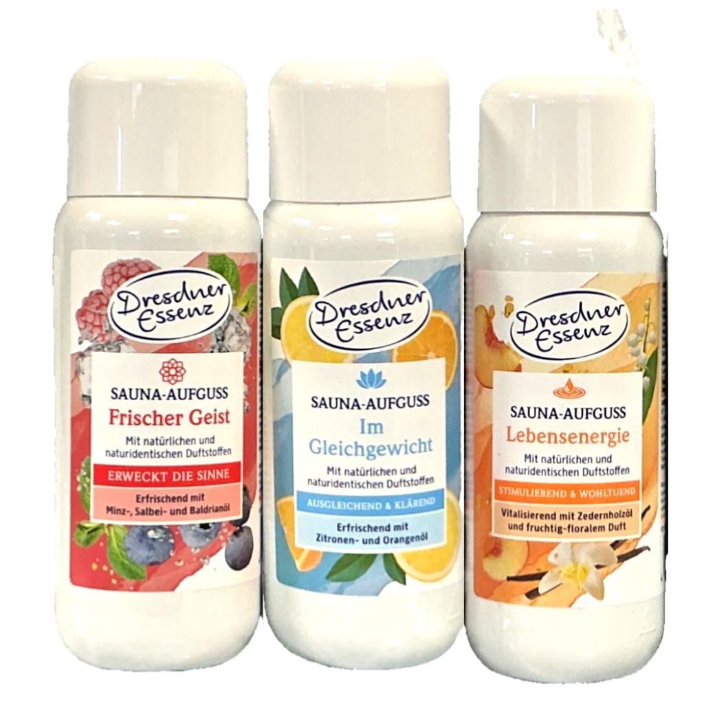 Dresdner Essenz Sauna-Aufguss Set, 3x250ml