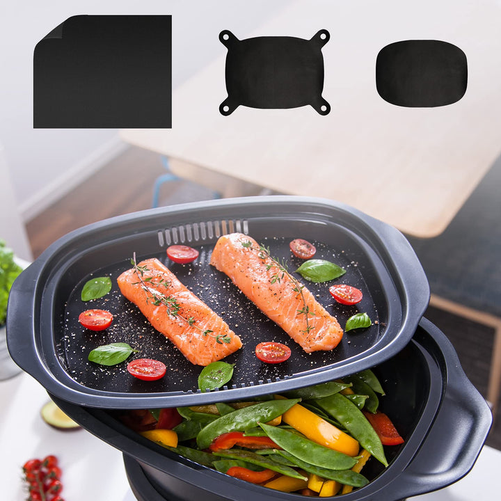 mixcover original Dauerbackfolie - Backpapier für Varoma Einlegeboden passend für Thermomix TM7 - wi