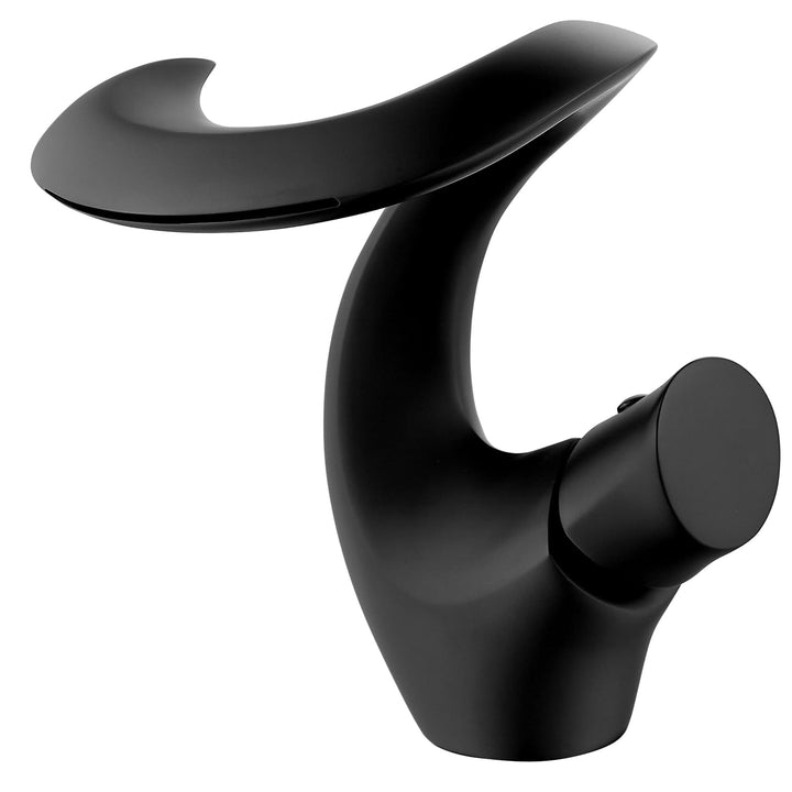 Wasserhahn Bad Schwarz Waschtischarmatur Wasserfall Mischbatterie Waschbecken Armaturen Modern Armat
