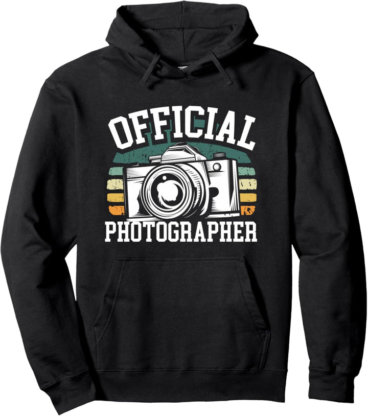 Official Photographer Kamera Fotografie Fotograf Pullover Hoodie