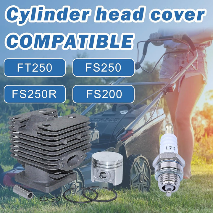AUMEL 40mm Zylinderkolben Kit Für Stihl FT250 HT250 FS250 FS250R FS202 FS120 FS200 Freischneider Ers
