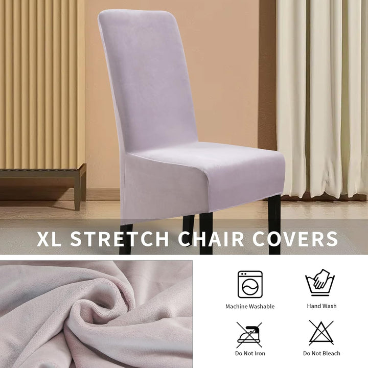 Lydevo Stuhlhussen XL 4er Set Stretch Stuhlhussen Schwingstühle XL für Esszimmerstühle Spandex Unive