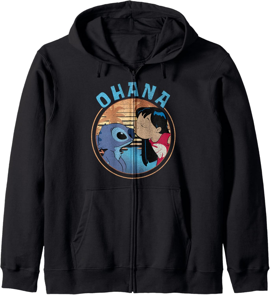 Disney Lilo & Stitch Ohana Circle Portrait Kapuzenjacke