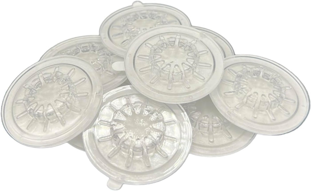 DragonTrading® CD-Hub mit selbstklebender Rückseite, transparent, 100 Stück