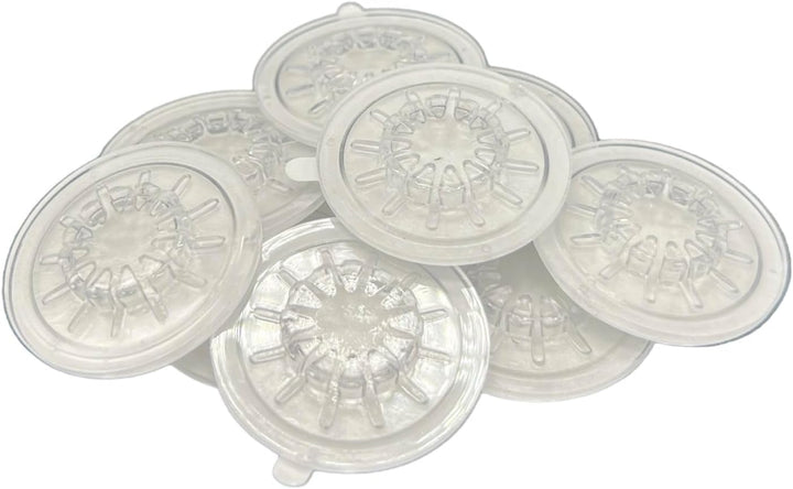 DragonTrading® CD-Hub mit selbstklebender Rückseite, transparent, 100 Stück