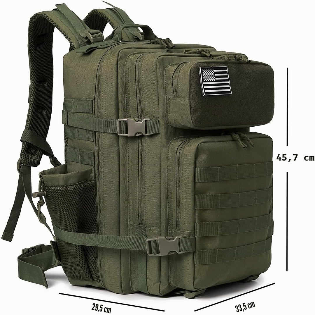 QT&amp;QY Taktischer MilitäR Rucksack Herren Gross 25l/35l/45L Bundeswehr Rucksack 3 Tage Molle Armee Ru