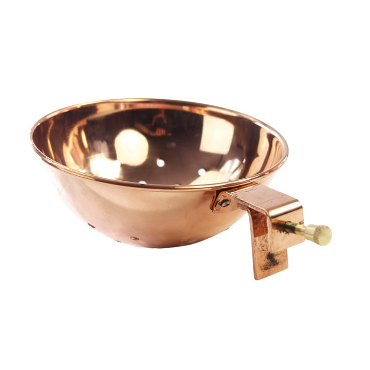Copper Garden Sieb aus blankem Kupfer I Siebeinsatz für Feuerzangenbowle I Sieb zum Einhängen 17 cm