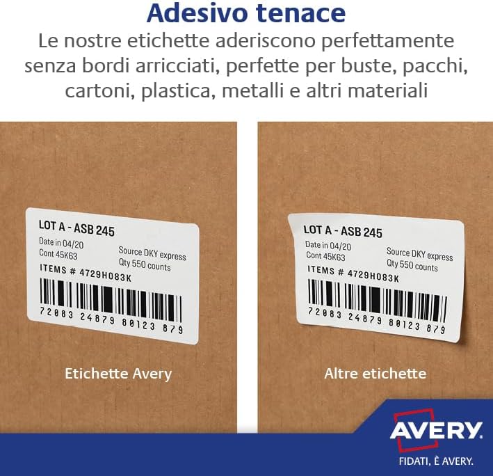 Avery BlockOut Versandetiketten 99.6 x 289.1 weiss, 99.6 x 289.1 weiss