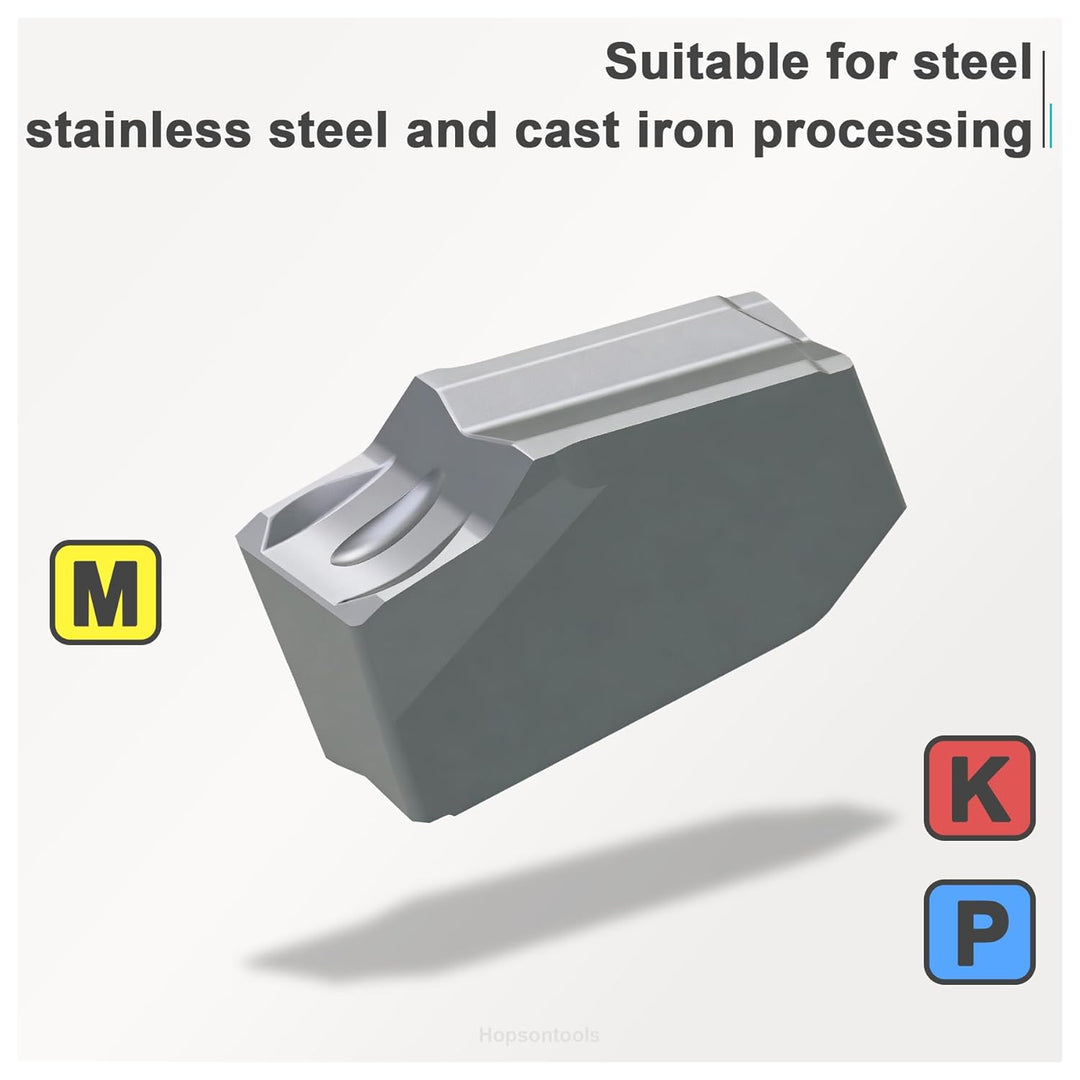 CDBP Hartmetall Stechplatte GTN-2(SP200) Stechbreite 2 mm für Stahl und Edelstahl, PVD-beschichtete,