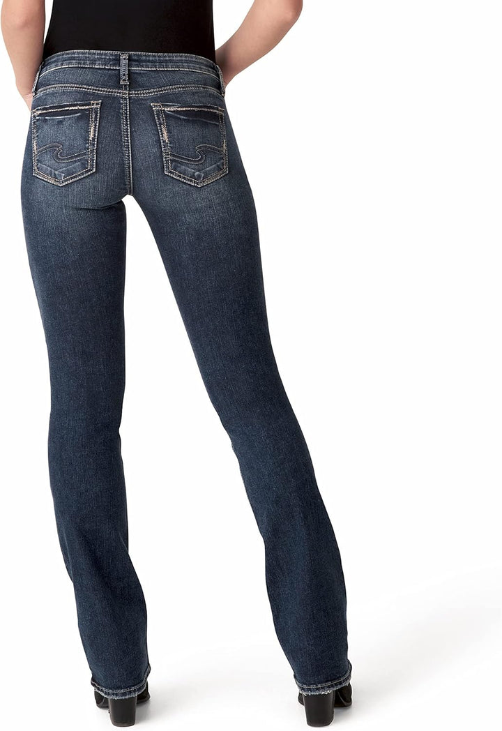 Silver Jeans Damen Tuesday Low Rise Slim Bootcut Jeans 24W / 31L Indigo, 24W / 31L Indigo
