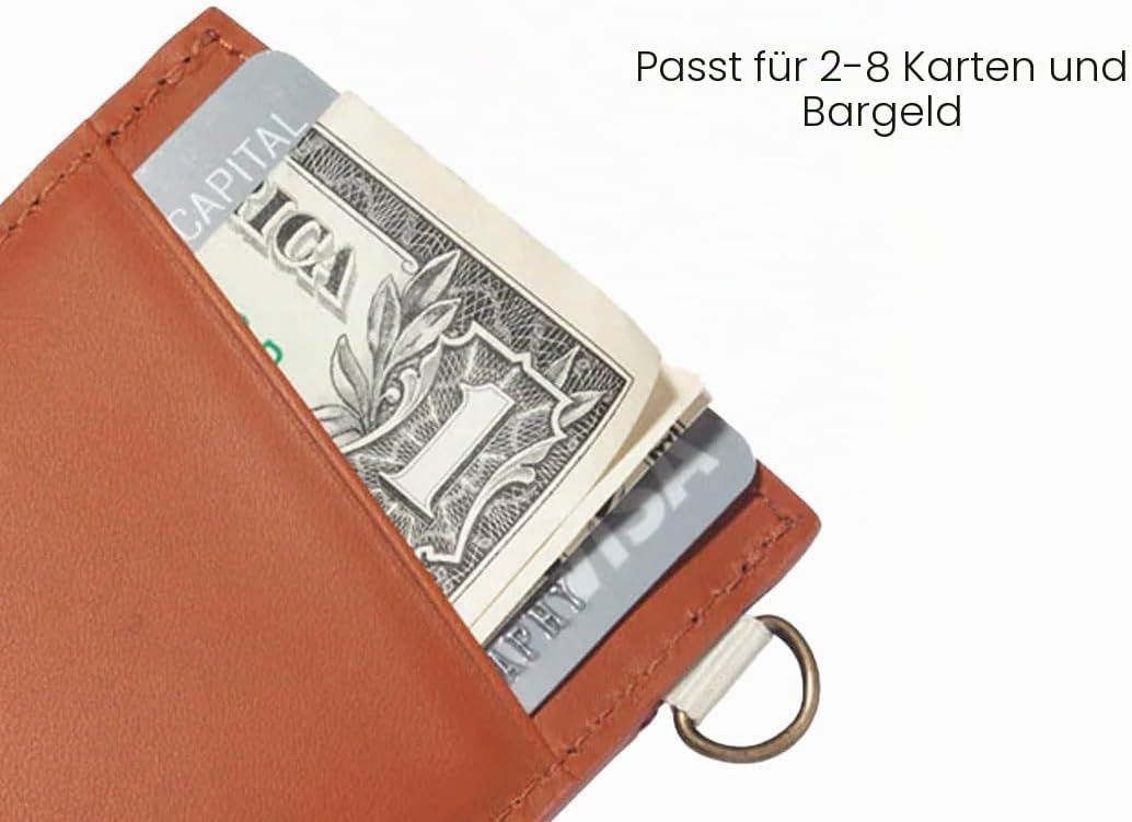 Thread Wallets - Slim Minimalist Wallet - Vertical Card Holder Einheitsgrösse Fine Line, Einheitsgr&