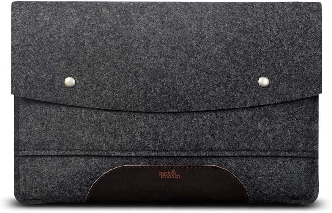 Pack & Smooch Für iPad Pro 11" / Air 10.9" Hülle Sleeve Case 100% Wollfilz Pflanzlich Gegerbtes Lede