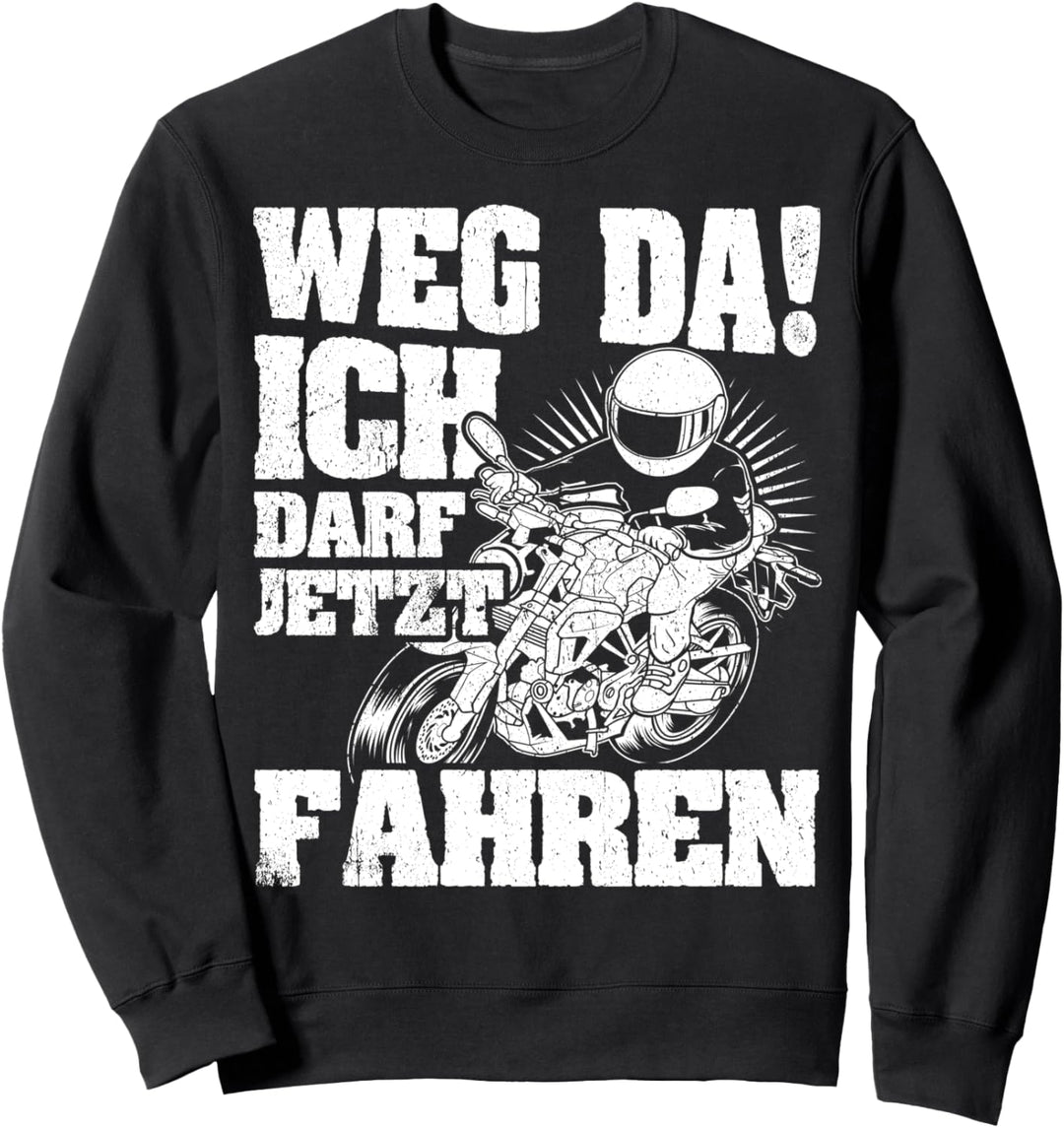 Motorrad Führerschein Bestanden Geschenke für Motorradfahrer Sweatshirt