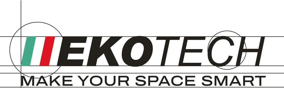 EKOTECH Einbau-Abfallsammler Ekko 40 1 x 16/2 x 8 Liter Kunststoff Grau ausziehbar 1 x 16 / 2 x 8 Li