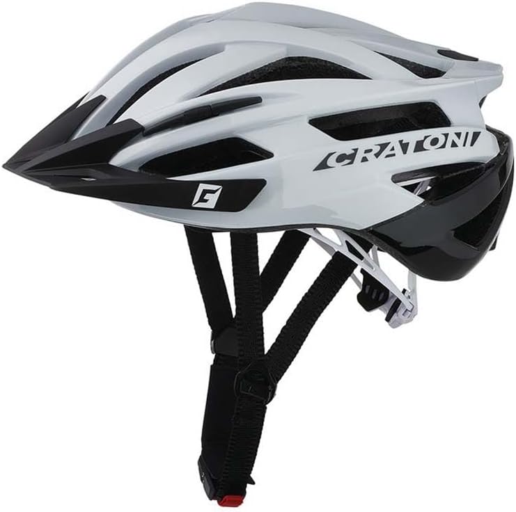 Cratoni Agravic Fahrradhelm L-XL - 58-62 cm Blanco / Negro., L-XL - 58-62 cm Blanco / Negro.