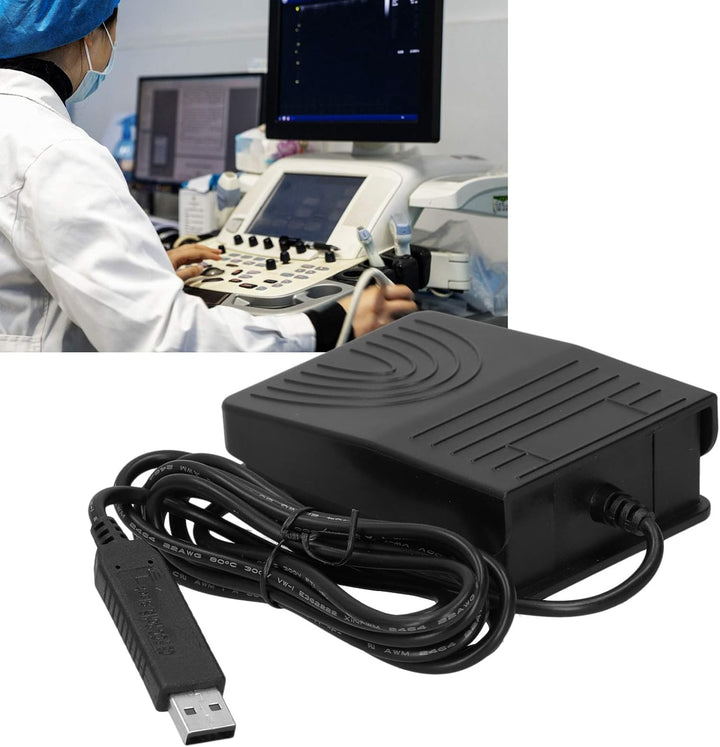 USB-Fussschalter Tragbares professionelles Spielsteuerungs-Fussschalter ABS-Fusspedal für Computer