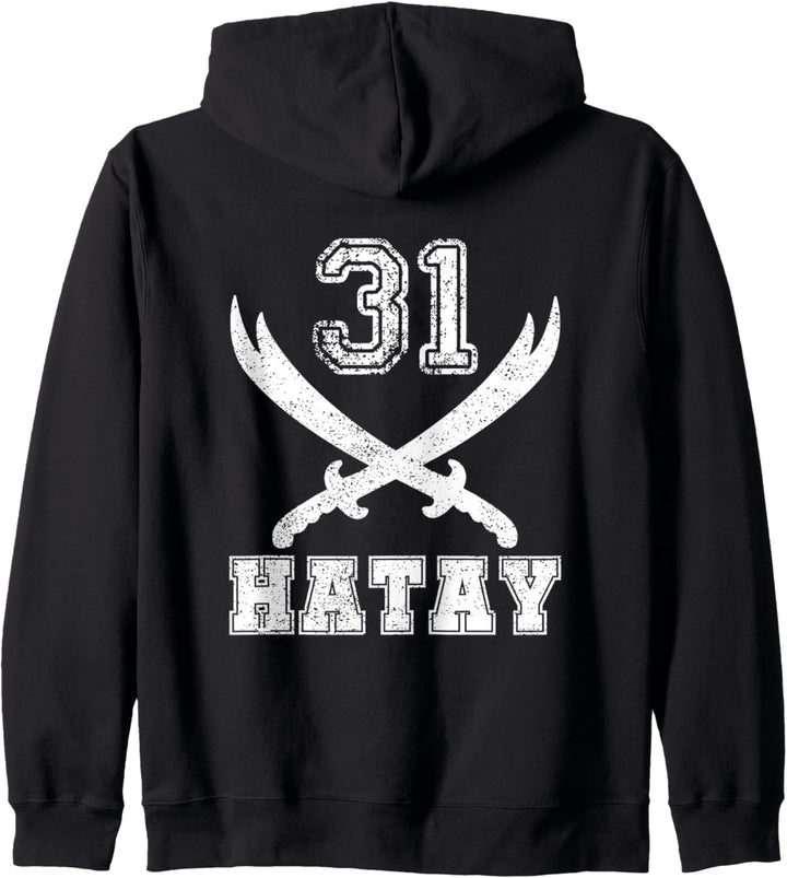 Hatay 31 Nummernschild Zülfikar Memleket Geschenk Türkei Kapuzenjacke