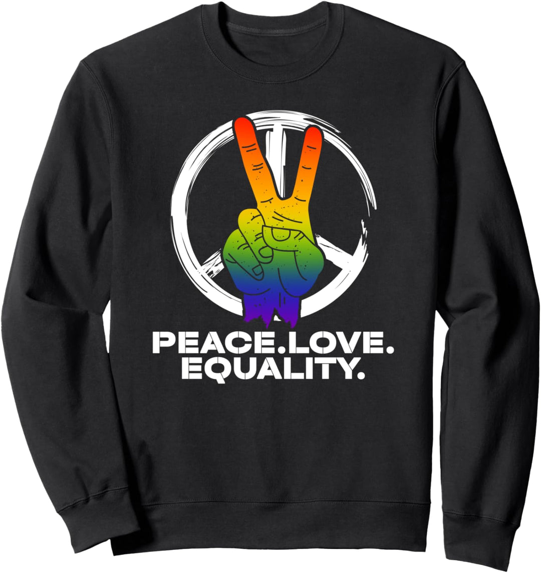LGBT Gay Pride Frieden Liebe Gleichheit Lesben Bisexuell Sweatshirt