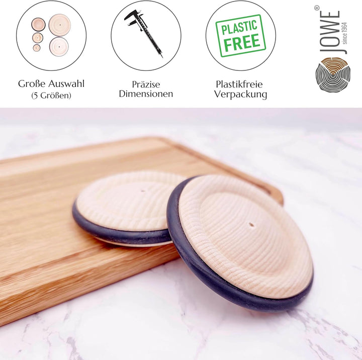 Holzrad aus Buche mit Gummireifen 140mm, 1 Stk - Räder aus Holz made in Austria 140 mm, 140 mm