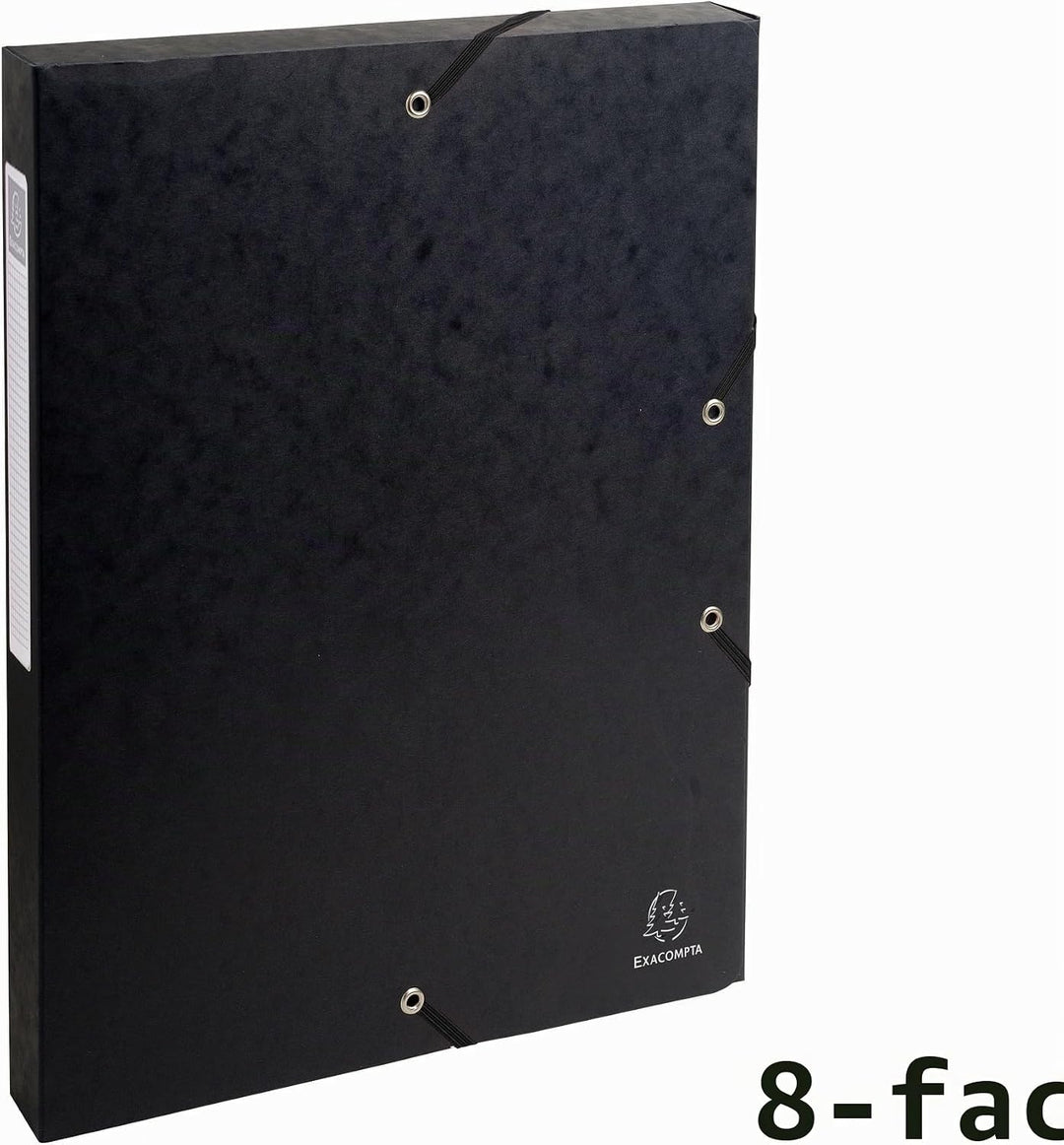 Exacompta 50301E 8er Pack Premium Sammelboxen aufgebaut mit Gummizug 25 mm breit aus extra starkem C