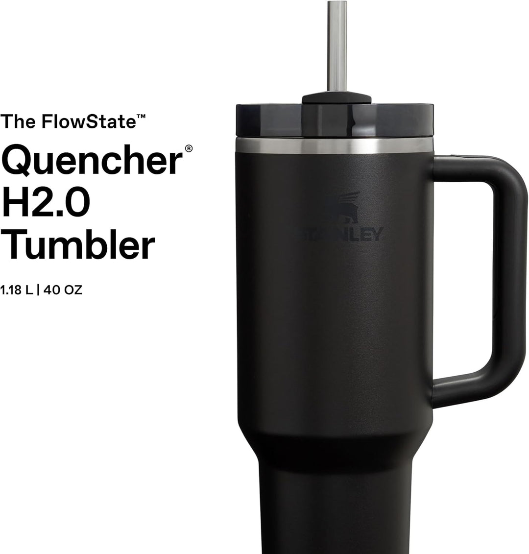 Stanley 1913 Quencher H2.0 Flowstate Trinkflasche Mit Strohhalm - Thermobecher Kühlt 11 Stunden - 48