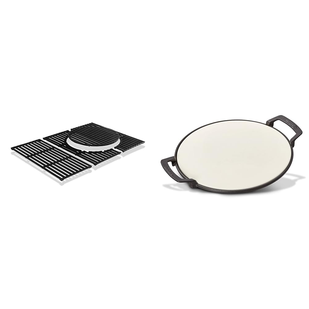 Enders SWITCH GRID Rost-in-Rost System,Gusseisen & SWITCH GRID Pizzastein, Halter aus Gusseisen