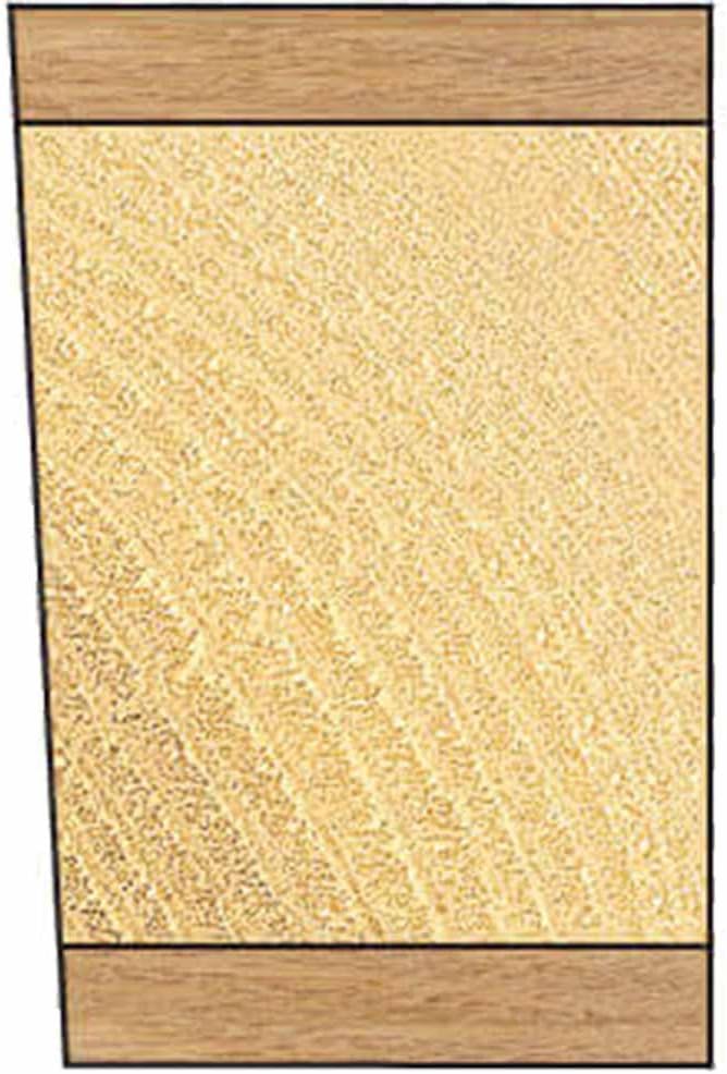Trend Trade Kugelgelagerter Schrägfräser für Türen, 8 mm Schaft, 19.3 mm Schnittdurchmesser, 38.1 mm