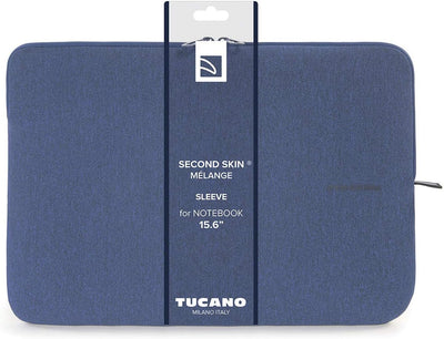 Tucano BFM1516-B Second Skin Melange Neopren Notebook Sleeve, 38,1-40,64 cm (15-16 Zoll) blau