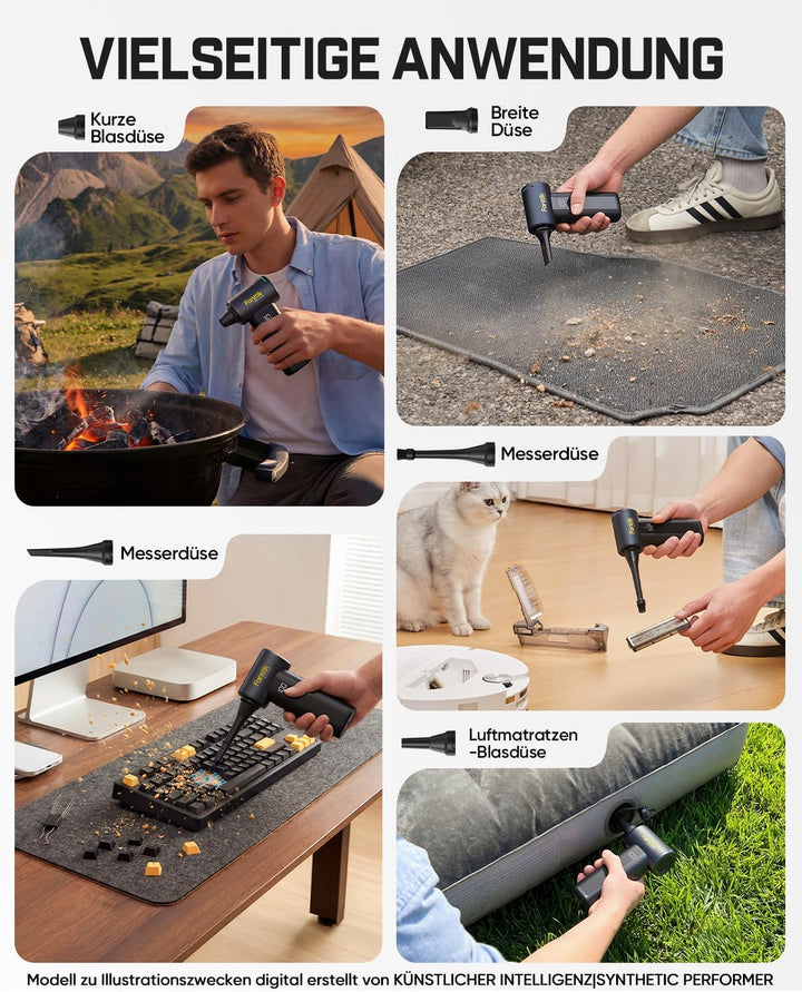 Fanttik Gust B11 Pro Max Electric Air Duster, Elektrischer Luftstaubwedel | 130000 U/min bürstenlose