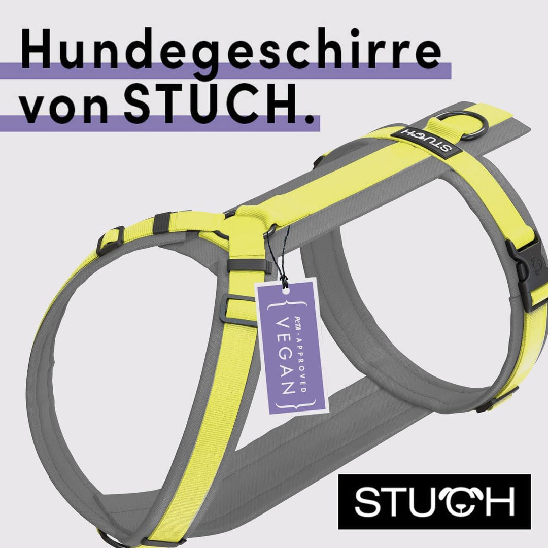 STUCH Hundegeschirr - verstellbares Nylon Geschirr - gepolstert - Für kleine, mittlere und grosse Hu