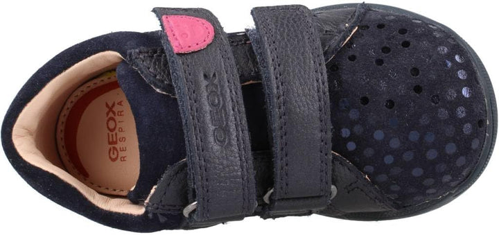 Geox B Macchia Girl A Baby - Mädchen Sneaker 18 EU Dk Navy, 18 EU Dk Navy
