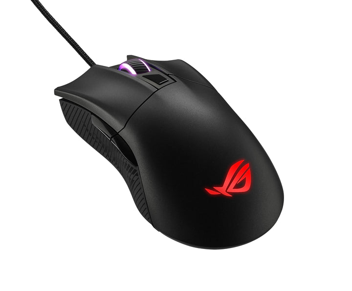 Asus ROG Gladius II Core Gaming-Maus (6200 DPI Sensor, Aura Sync Beleuchtung, Abnehmbare Schalter) s