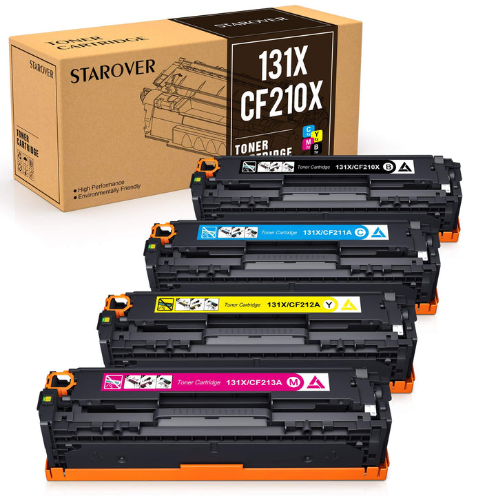 STAROVER Kompatible Tonerkartusche, Ersatz für HP 131X 131A CF210X CF210A für HP Laserjet M251nw M27
