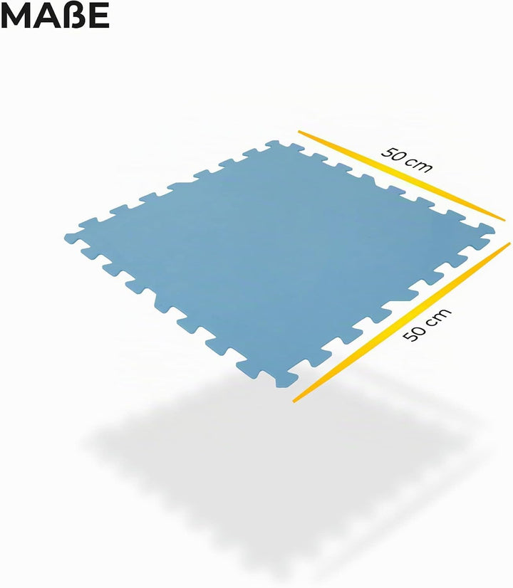 Bestlivings Pool-Bodenschutzmatte, Unterlegmatte zum Schutz ihres Pools, 16 Stück (50x50x0,4 cm) - 4