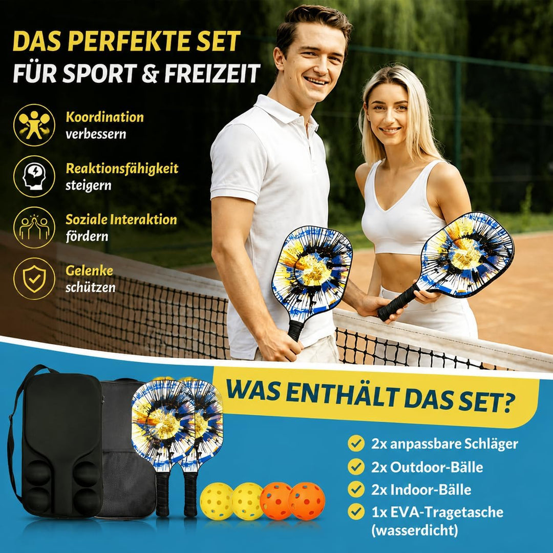 Personalisierter Pickleball Schläger mit Foto, Name oder Logo, Carbonfaser oder Fiberglas, Leichter