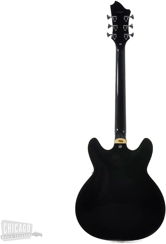 Hagstorm Tremar Viking Deluxe E-Gitarre, Schwarz