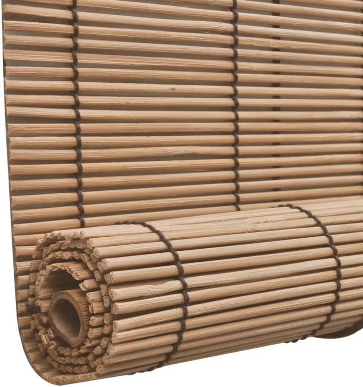 WIFESE 2 STK. Bambusrollos 80x160 cm Braun Raffrollo Mit HakenaufhäNgung Bambusvorhang Rollos FüR Fe