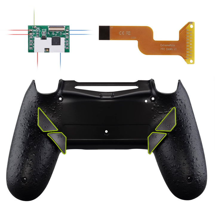 eXtremeRate Programmierbar Dawn Remap Kit für ps4 Controller, Rückseite Hülle Gehäuse Case&Upgrade-B