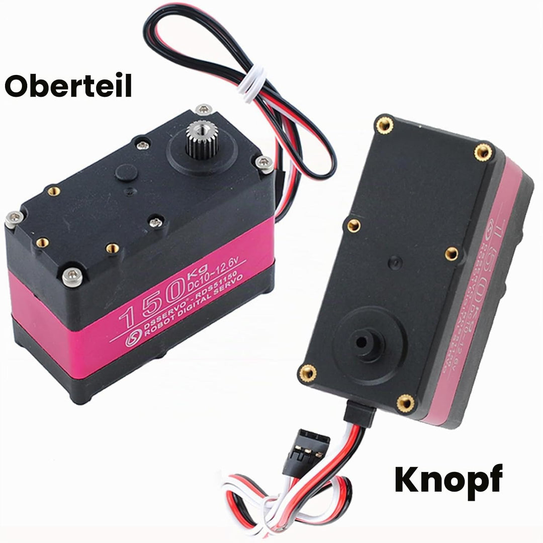 Wishiot RDS51150 150KG Servo Digital Metall Roboterservo 180 Grad hohes Drehmoment Vollmetallgetrieb