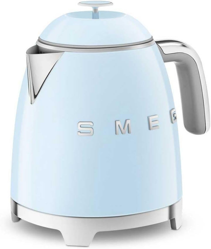 Smeg KLF05PBEU Mini Wasserkocher Blau 0.8 Liter Pastellblau, 0.8 Liter Pastellblau