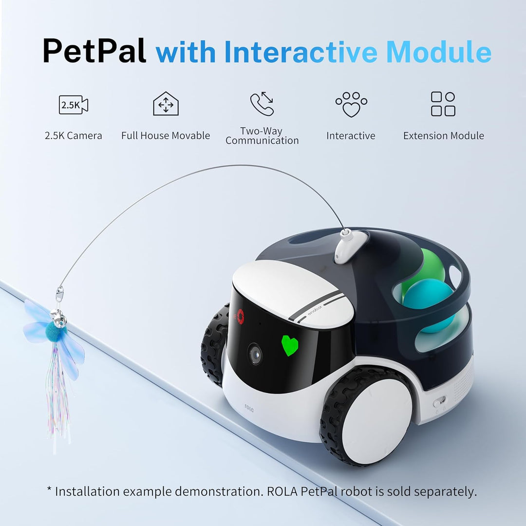 Enabot EBO ROLA Interaktives Modul für ROLA PetPal Katzenkamera: Rollbälle, Neckstock, Fern-App-Steu